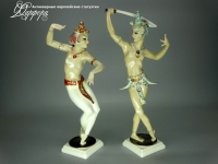 statuetka-antikvariat-grmaniya-ekzoticheskaya para-hutschenreuther-154